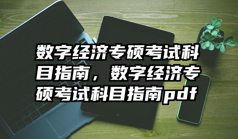 数字经济专硕考试科目指南，数字经济专硕考试科目指南pdf
