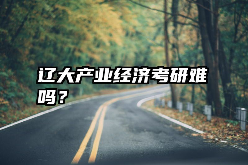 辽大产业经济考研难吗？