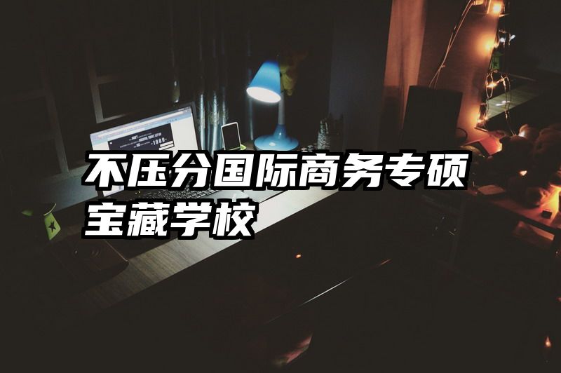 不压分国际商务专硕宝藏学校