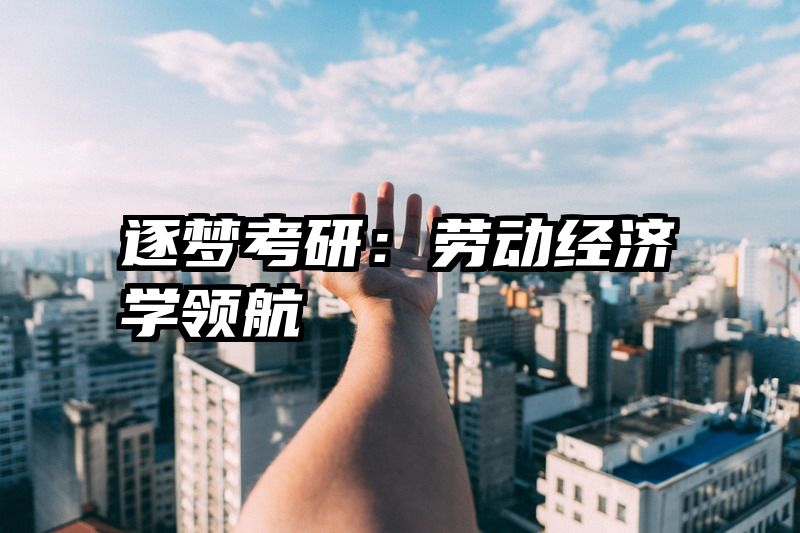 逐梦考研：劳动经济学领航