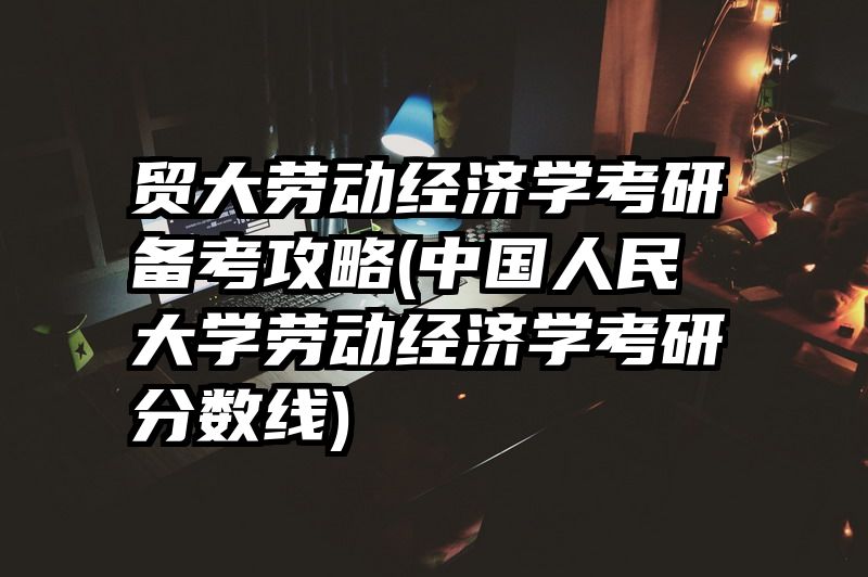 贸大劳动经济学考研备考攻略(中国人民大学劳动经济学考研分数线)
