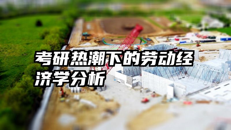 考研热潮下的劳动经济学分析