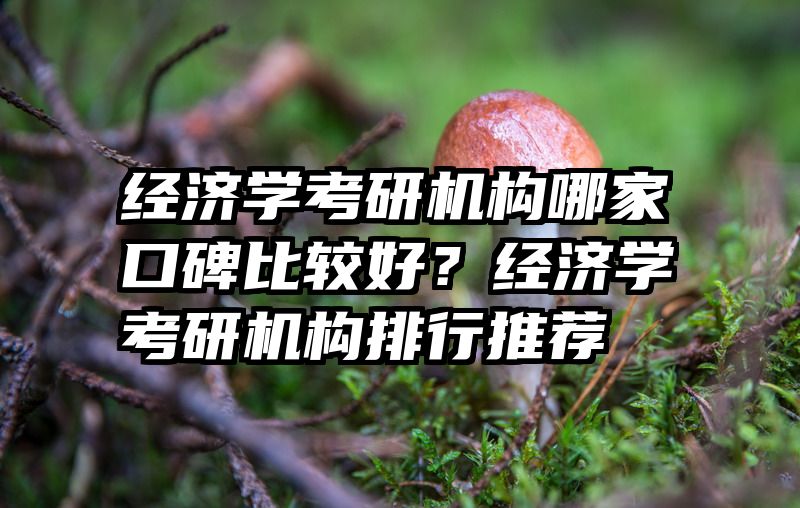 经济学考研机构哪家口碑比较好？经济学考研机构排行推荐