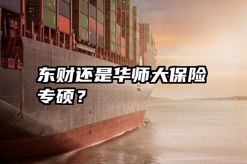东财还是华师大保险专硕？