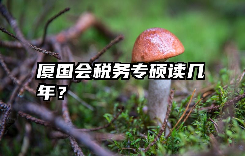 厦国会税务专硕读几年？