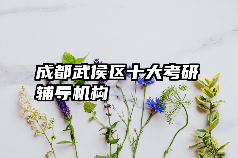 成都武侯区十大考研辅导机构