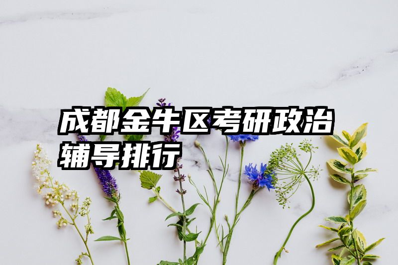 成都金牛区考研政治辅导排行