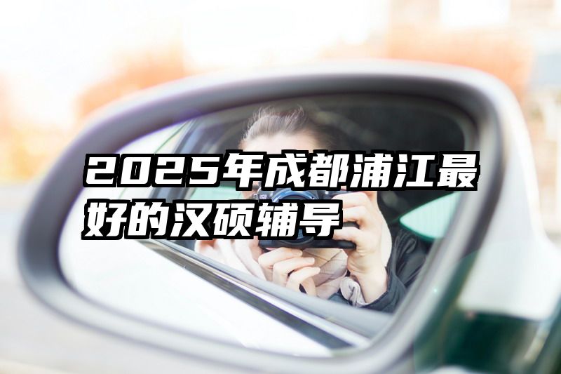2025年成都浦江最好的汉硕辅导