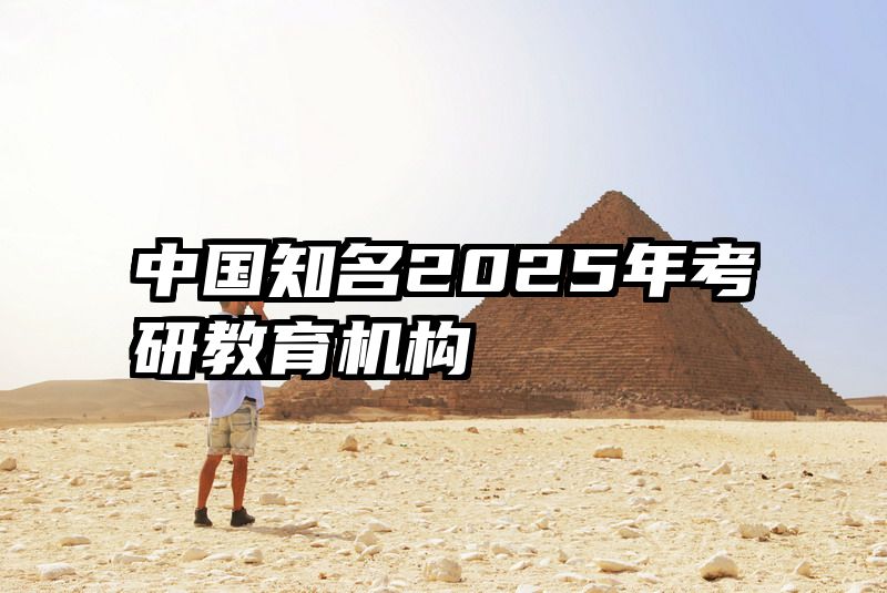 中国知名2025年考研教育机构