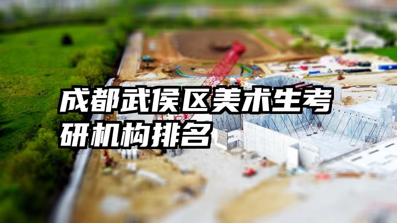 成都武侯区美术生考研机构排名
