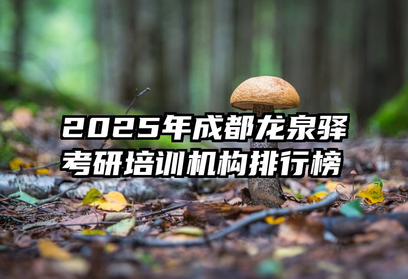 2025年成都龙泉驿考研培训机构排行榜