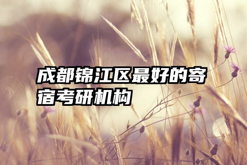 成都锦江区最好的寄宿考研机构