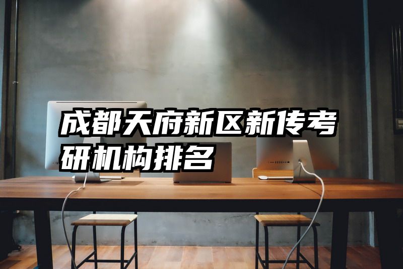 成都天府新区新传考研机构排名
