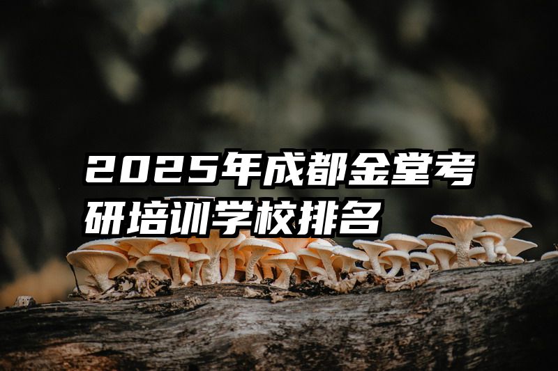 2025年成都金堂考研培训学校排名