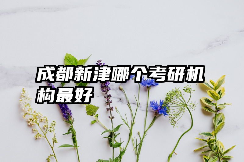 成都新津哪个考研机构最好