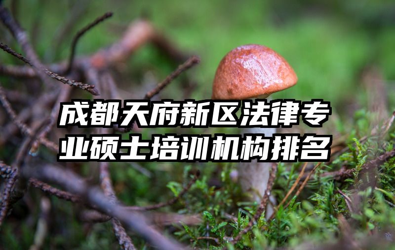 成都天府新区法律专业硕士培训机构排名