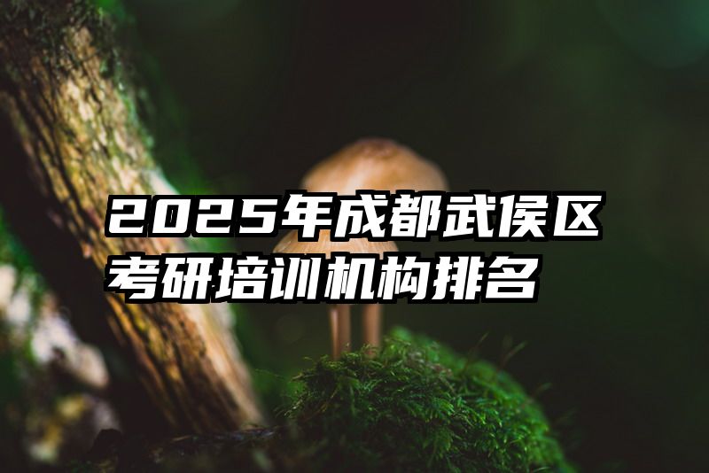 2025年成都武侯区考研培训机构排名
