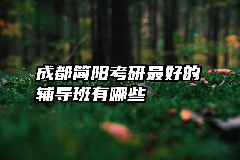 成都简阳考研最好的辅导班有哪些
