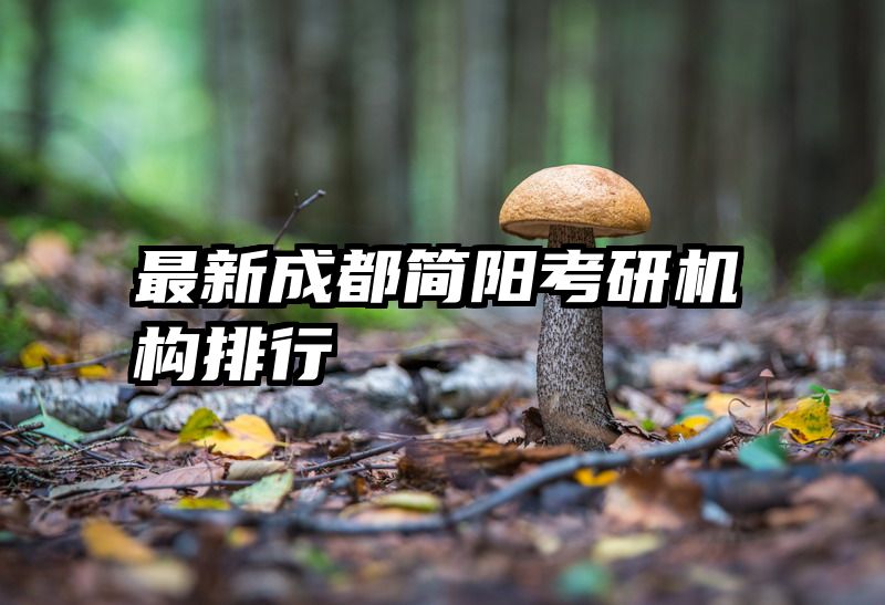 最新成都简阳考研机构排行