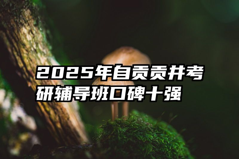 2025年自贡贡井考研辅导班口碑十强