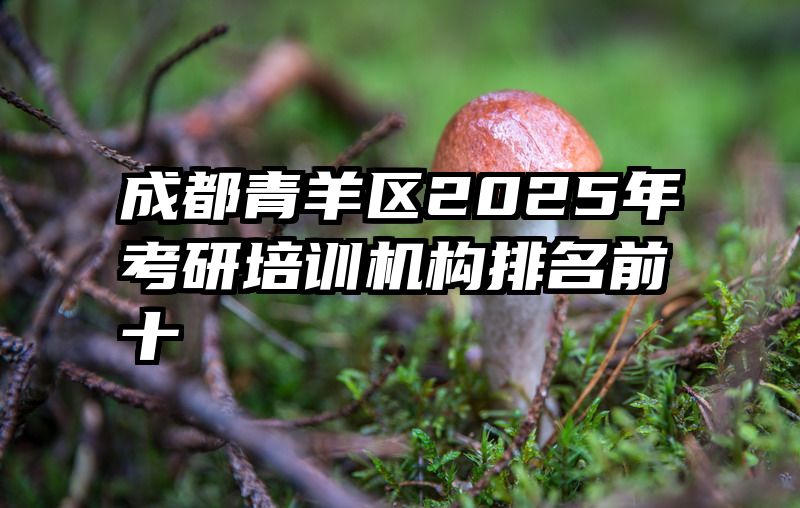 成都青羊区2025年考研培训机构排名前十