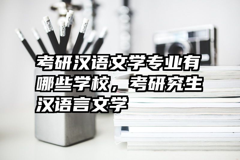 考研汉语文学专业有哪些学校，考研究生汉语言文学