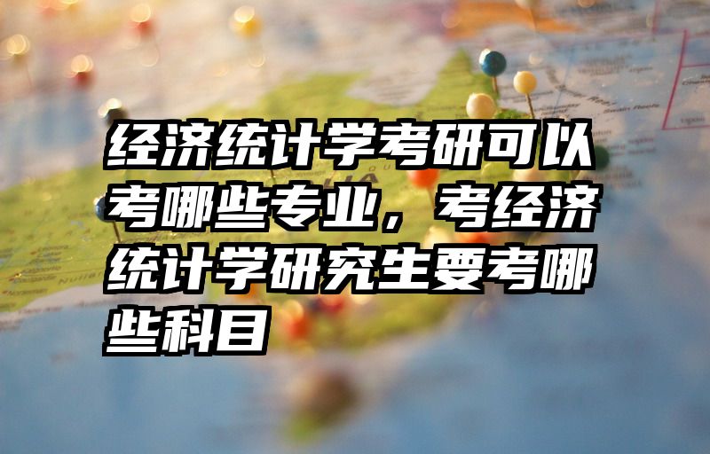 经济统计学考研可以考哪些专业，考经济统计学研究生要考哪些科目