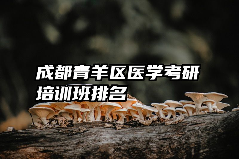 成都青羊区医学考研培训班排名