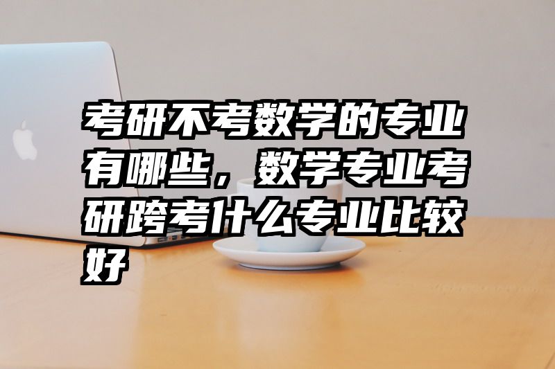 考研不考数学的专业有哪些，数学专业考研跨考什么专业比较好