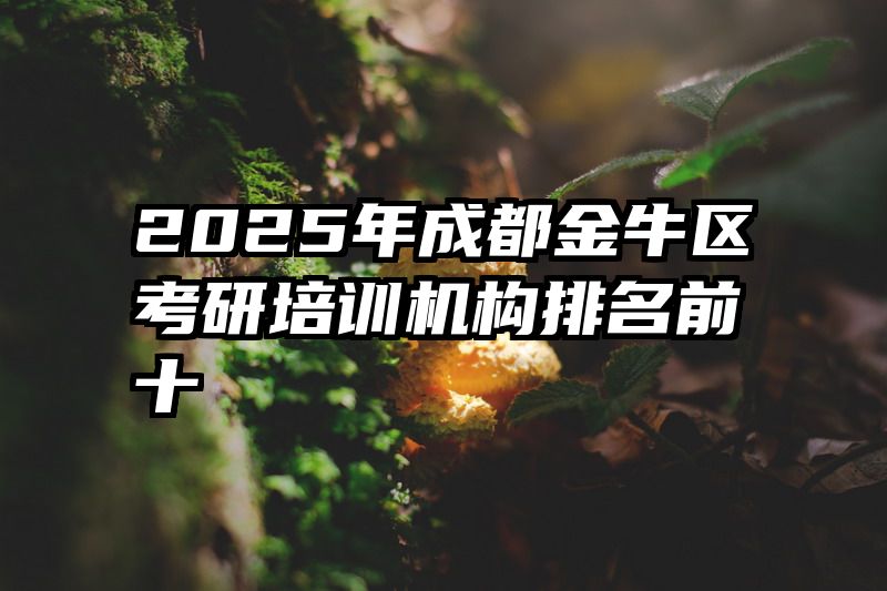 2025年成都金牛区考研培训机构排名前十