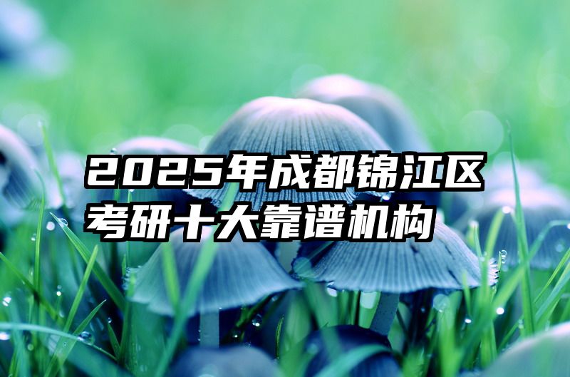 2025年成都锦江区考研十大靠谱机构