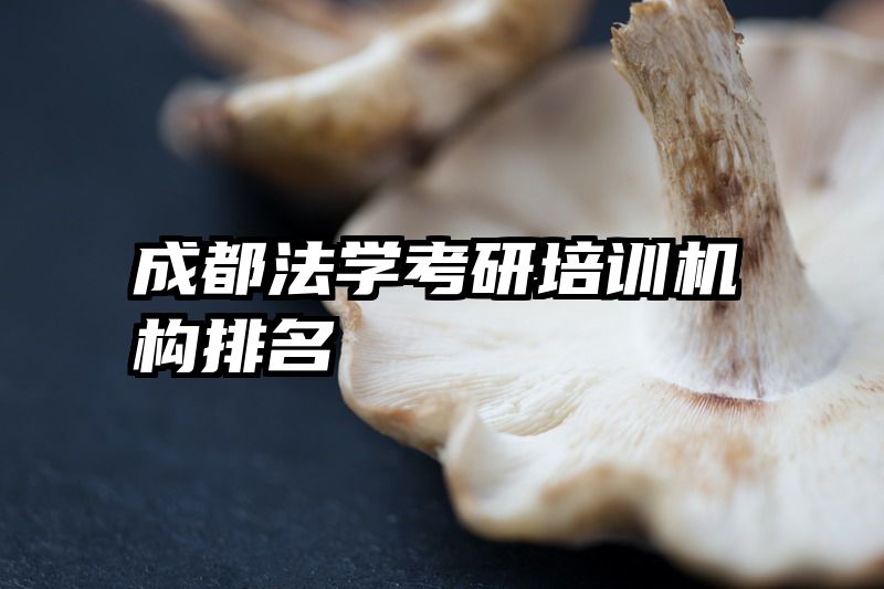 成都法学考研培训机构排名