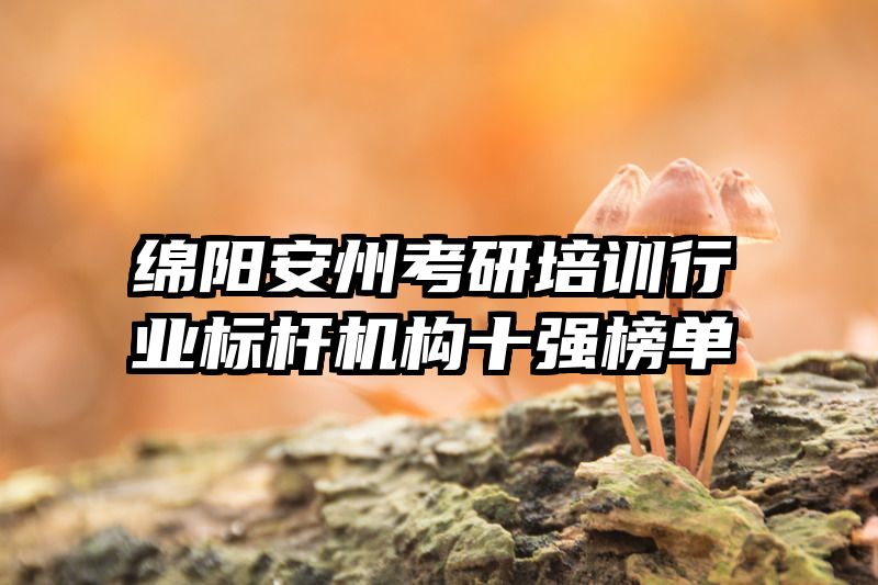 绵阳安州考研培训行业标杆机构十强榜单