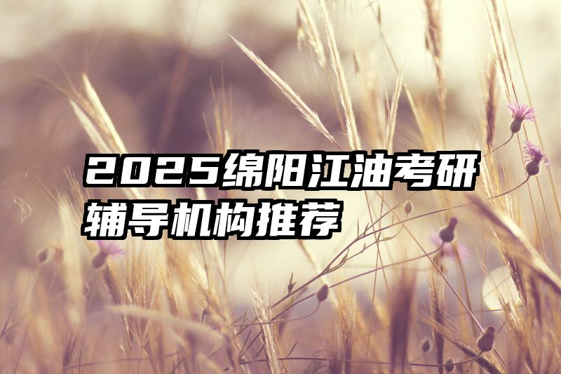 2025绵阳江油考研辅导机构推荐