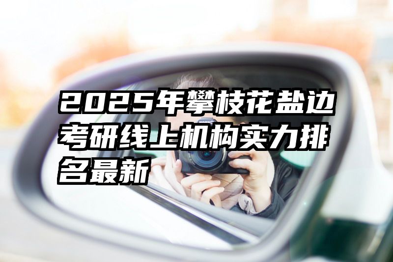 2025年攀枝花盐边考研线上机构实力排名最新