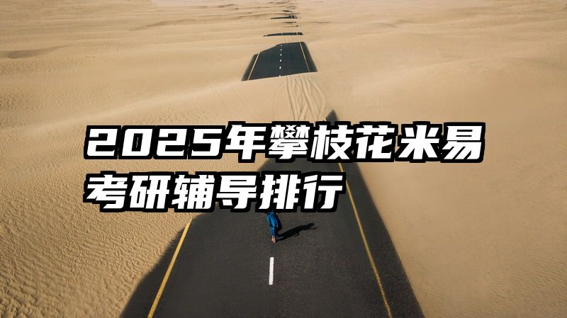 2025年攀枝花米易考研辅导排行