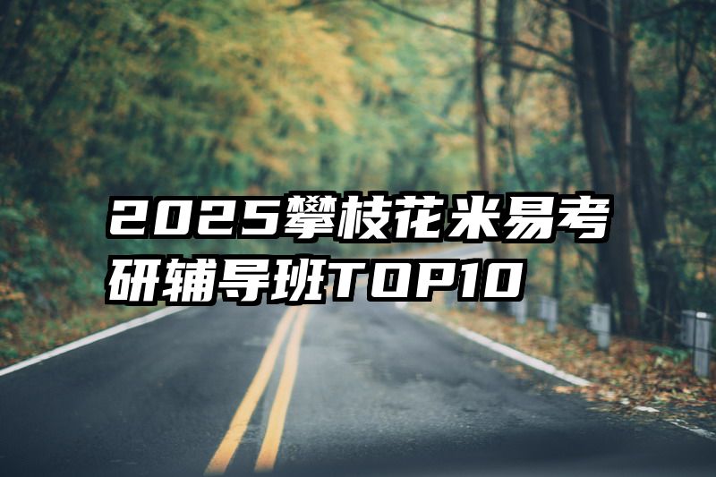 2025攀枝花米易考研辅导班TOP10