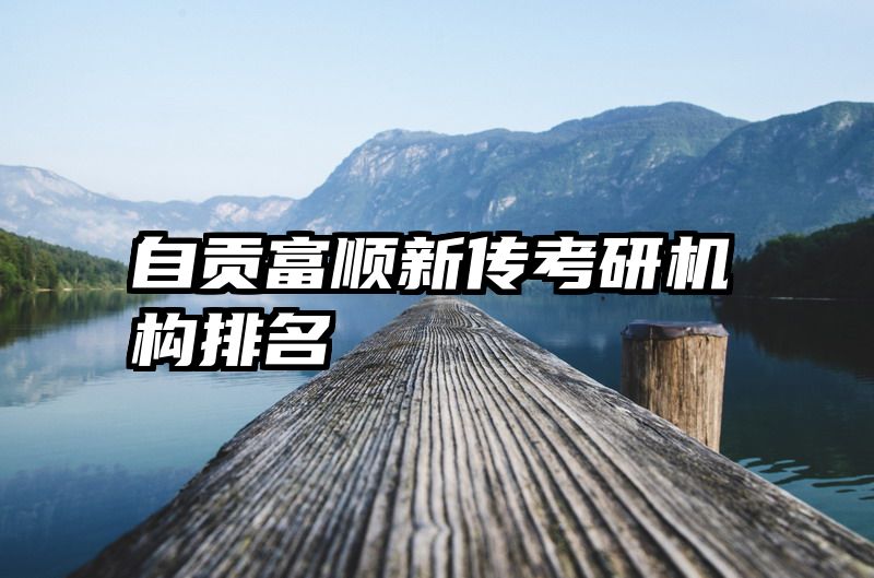 自贡富顺新传考研机构排名