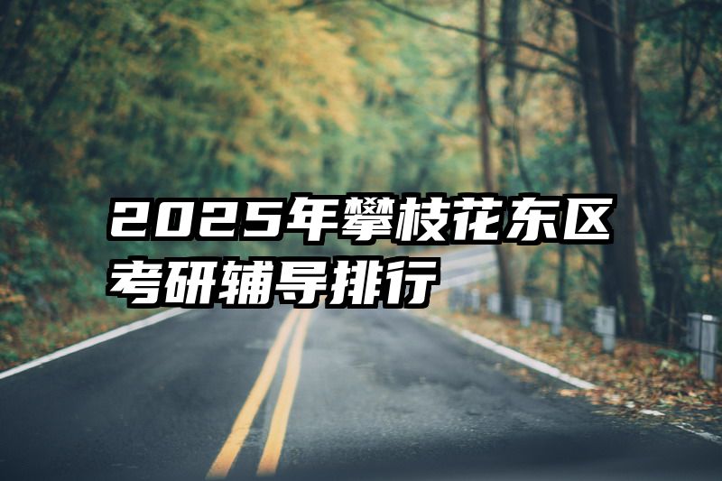 2025年攀枝花东区考研辅导排行