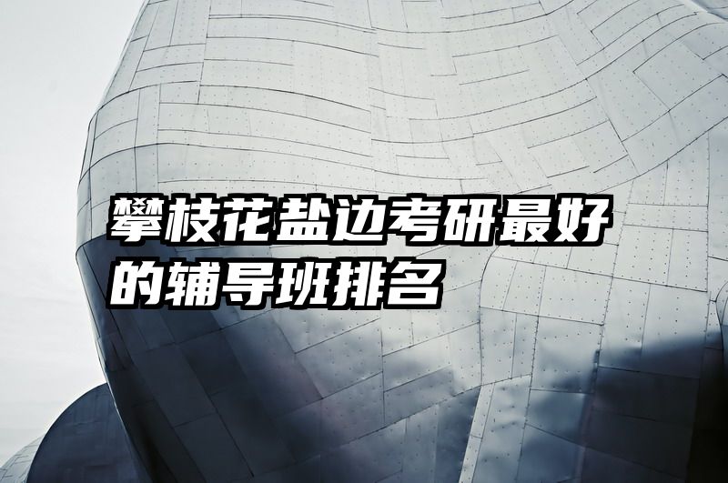攀枝花盐边考研最好的辅导班排名