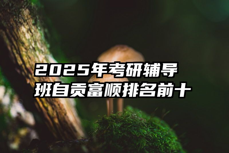 2025年考研辅导班自贡富顺排名前十