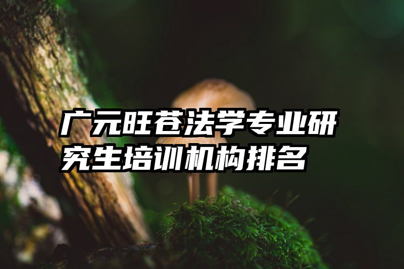 广元旺苍法学专业研究生培训机构排名