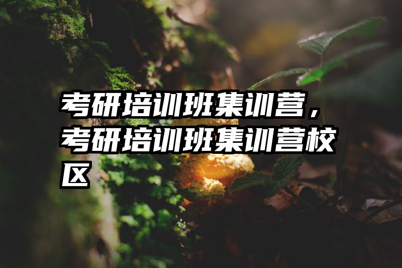 考研培训班集训营,考研培训班集训营校区