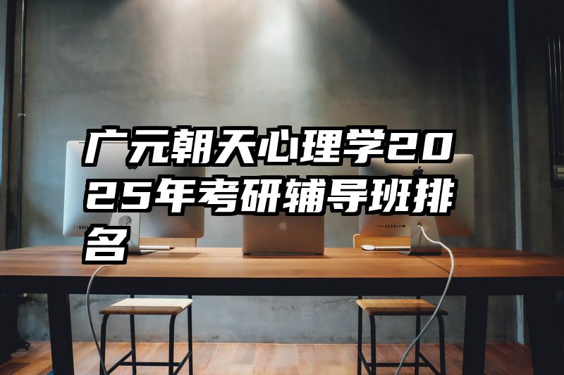 广元朝天心理学2025年考研辅导班排名
