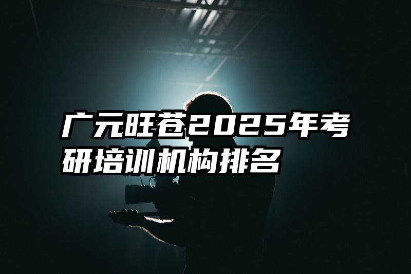 广元旺苍2025年考研培训机构排名