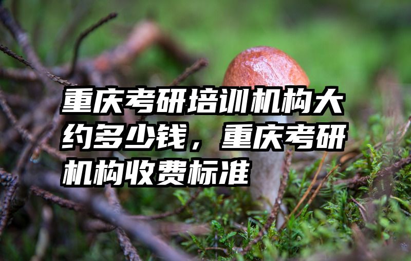 重庆考研培训机构大约多少钱，重庆考研机构收费标准