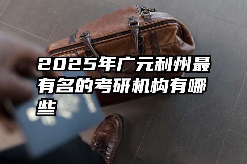 2025年广元利州最有名的考研机构有哪些