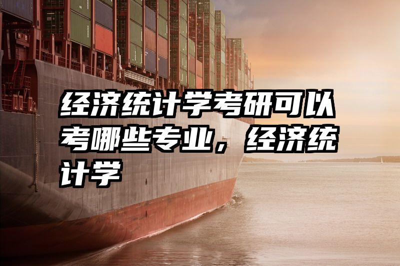 经济统计学考研可以考哪些专业，经济统计学