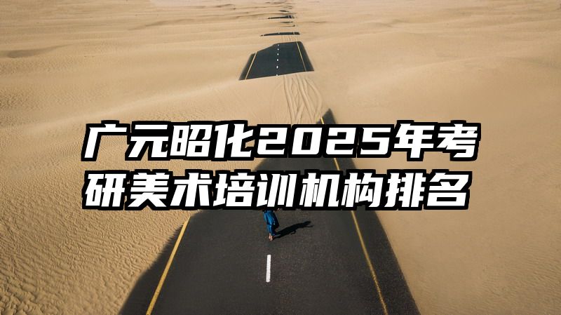 广元昭化2025年考研美术培训机构排名