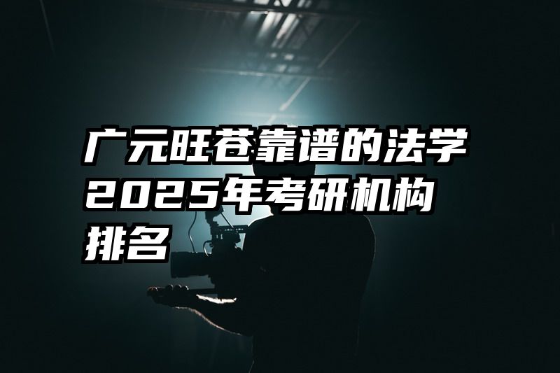 广元旺苍靠谱的法学2025年考研机构排名